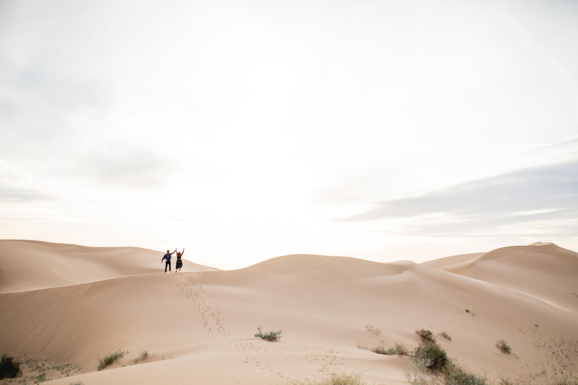 Engagement Session Desert Dunes Imperial Ocotillo